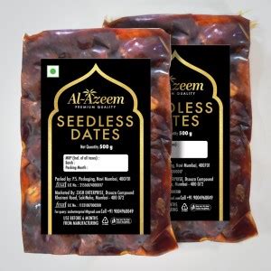 Al Azeem Seedless Dates Pin Khajur Arabian Dates, Dates Dry Fruit Wet ...