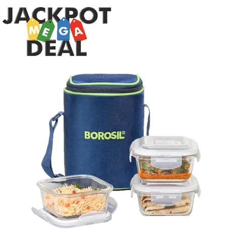 Borosil Square Glass Lunch Box – ITN Store
