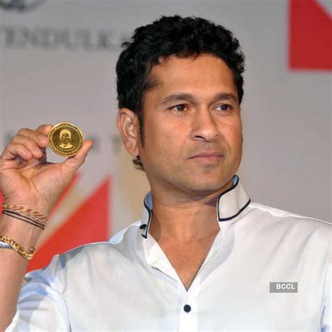 Sachin Tendulkar at the launch of Valuemart's gold coin, held in Mumbai ...