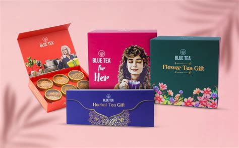 BLUE TEA - Premium Herbal Tea Gift (45 Assorted Tea Bags, Gift For Her ...