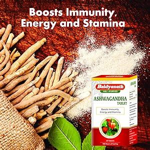 Buy Baidyanath Asli Ayurved Ashwagandha Tablet | Immunity Booster ...