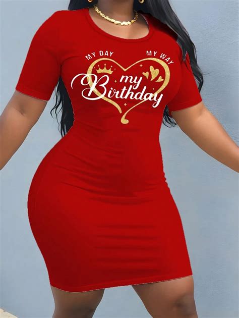 NU&NOW Plus Size Women's Summer Tight-Fitting Short Sleeve Love Print ...