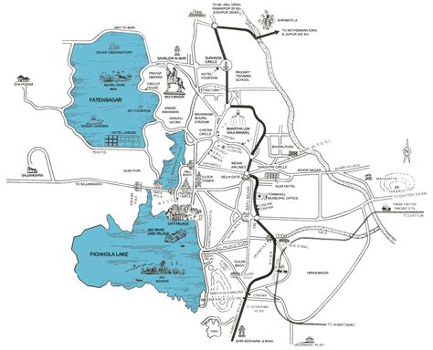 Map Of Udaipur City