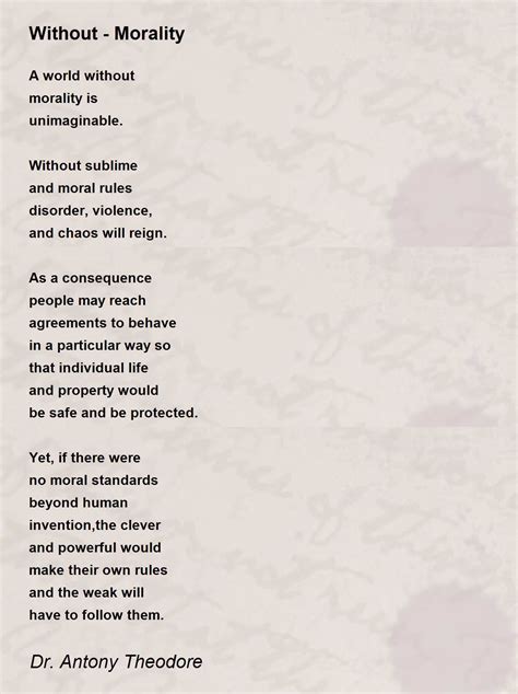 Morality Poem 的图像结果