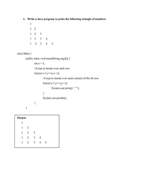 First three programs Oopsjava 22 MCA 28 - Write a Java program to print ...