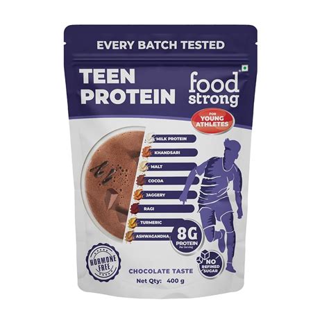 Foodstrong Teen Protein Powder for Young Athletes | 8g Protein per ...