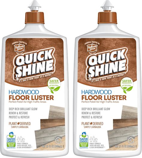 Amazon.com: Quick Shine Hardwood Floor Luster 27Oz, 2Pk | Plant-Based ...