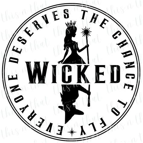 Wicked SVG Cut File, PNG, JPG, Glinda and Elphaba Silhouette, Chance to ...