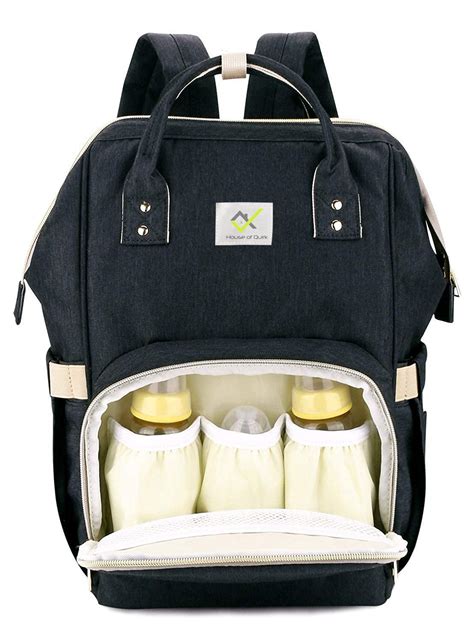 Buy House of Quirk Baby Diaper Bag Maternity Backpack (Black) Online at ...