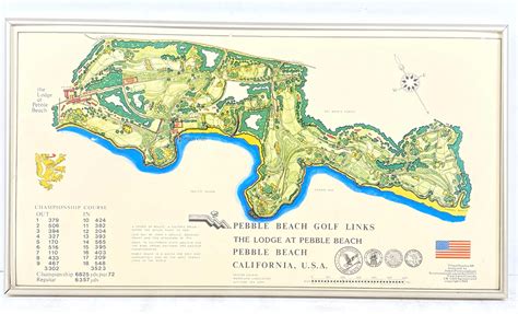 Pebble Beach Golf Course Map 的图像结果