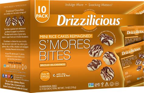Amazon.com: Drizzilicious Mini Rice Cakes Cookies & Cream - Rice Crisps, Healthy Snack for ... - where to buy drizzilicious rice cakes