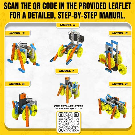 Blix 8in 1 Crawlers-Stem Toy, For 8+ Year Child, Educational Diy Build ...