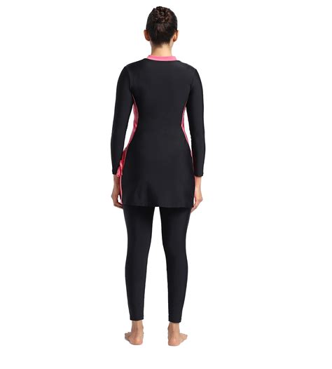 Buy Speedo Two Piece Full Body Suit Black-Fandango-Pink Swimwear Online ...