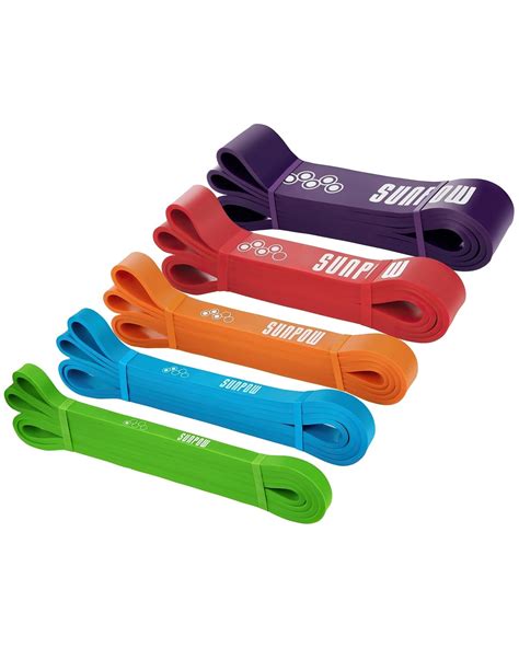SUNPOW Pull Up Assist Band Resistance Bands Set Exercise Heavy Duty ...