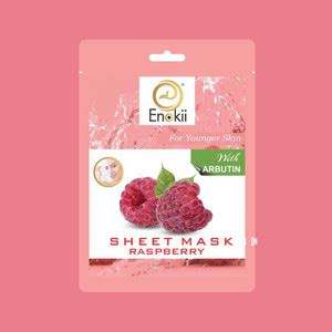 enokii Raspberry & Arbutin Sheet Mask - Price in India, Buy enokii ...