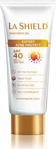 La Shield Sunscreen - SPF 40+ PA+++ SPF 40 PA+++ Mineral Sunscreen Gel ...