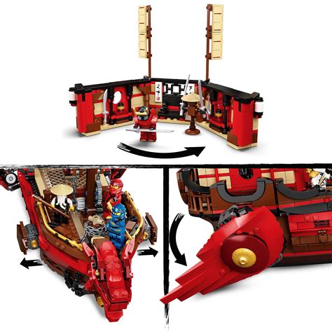 Ninjago LEGO 71705 Legacy Destiny's Bounty Playset, Battle Ship Toy ...
