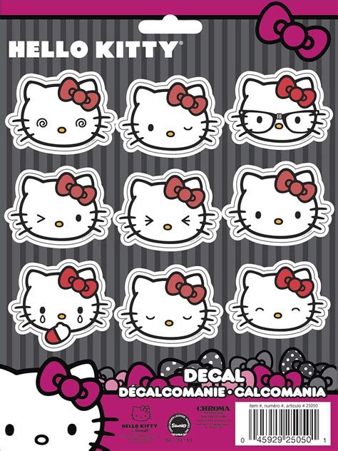 Chroma Graphics Hello Kitty Emojis 9 pc Stick Onz India | Ubuy