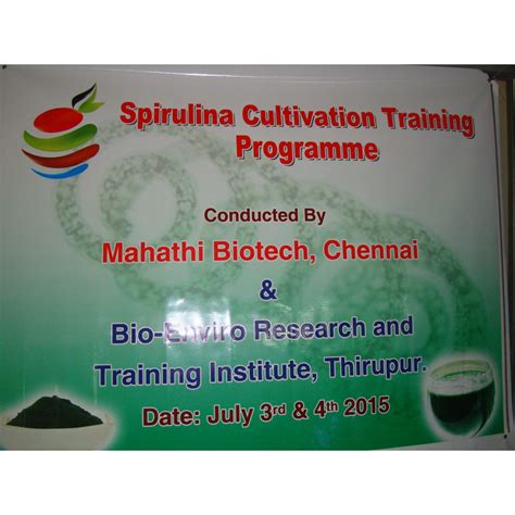 Spirulina Cultivation - Training – Sunantha Organic Farms