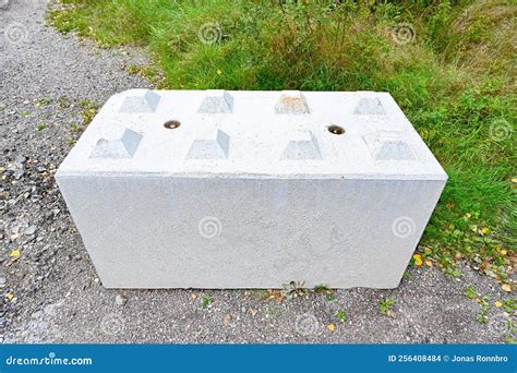 Big Concrete Lego Blocks To Stop Traffic Stock Photo - Image of objects ...