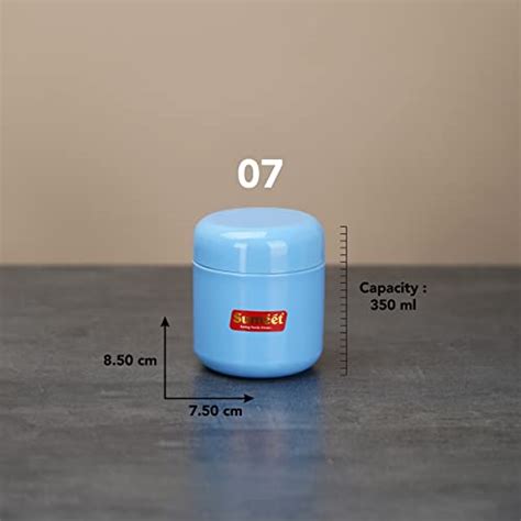 Sumeet Stainless Steel Multi Color Small Canisters/Jars/Storage Contai ...