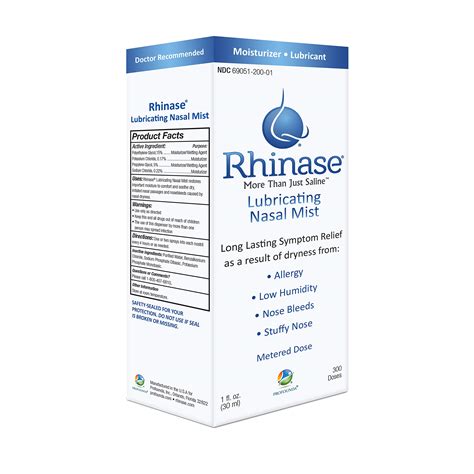 Mua Rhinase Allergy Relief Saline Nasal Spray – Steroid Free, Dual Wetting Agent & Salt ...