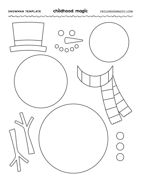 Cut Out Snowman Template Printable | Gerald Printable