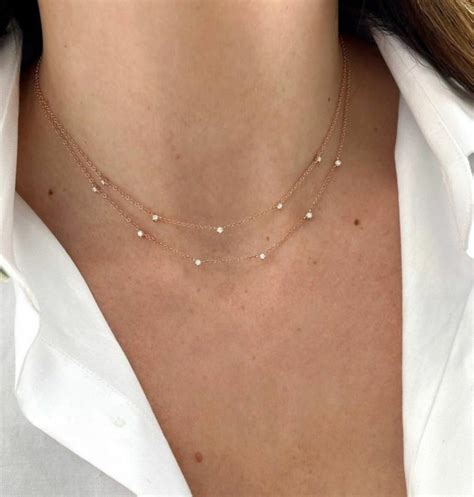 2 layer Irani diamond necklace – Ghaba