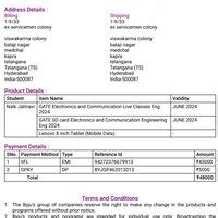 Byju's — Cancellation and refund of gate course