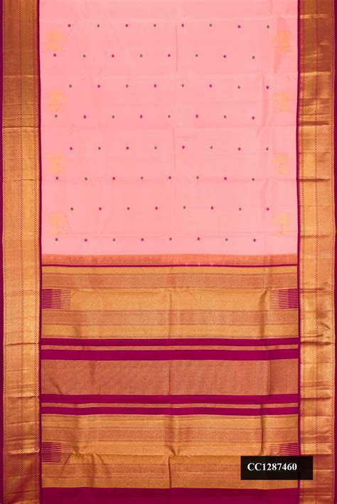Pink Dual Tone Kanchipuram Silk Saree – Nalli Silk Sarees Pvt Ltd