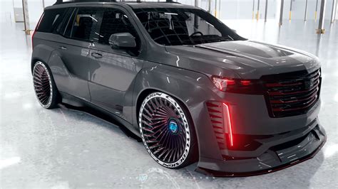 2023 Cadillac Escalade-V Gets Hardcore Widebody in Super-SUV Rendering
