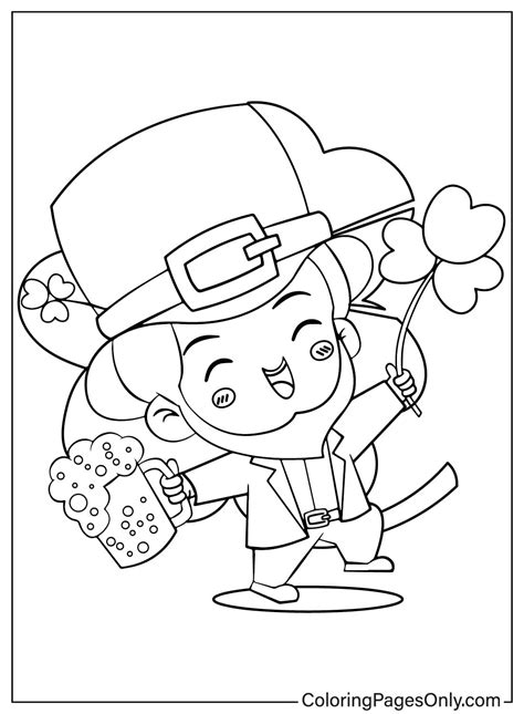 Coloring Pages Of Leprechauns