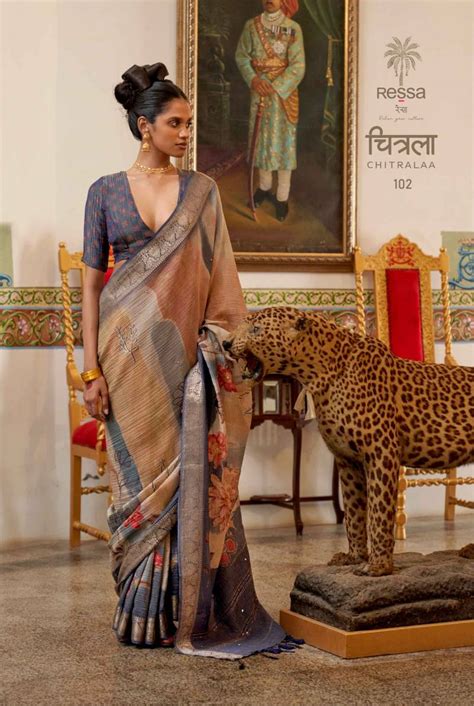 Ressa Chitralaa Crush Tissue Saree Collection