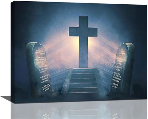 Dollffey Christian 10 Commandments Wall Art Ten Commandments India | Ubuy