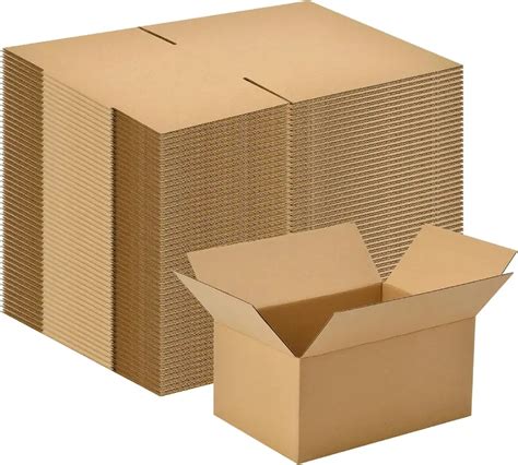 8x6x4 Boxes 100 Count 6x4x4 Inch Cardboard Boxes - Small Moving Packing ...