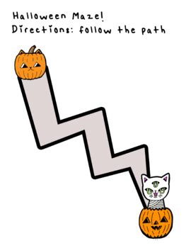 Halloween: Simple Mummy Cat Maze by OT Crafts n Activities | TPT