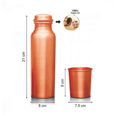Signoraware Copper Bottle 900 ML | Pure Copper | Oxidation Preventive ...