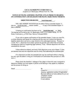 Fillable Online laeb uscourts A fillable chapter 13 plan form Fax Email ...