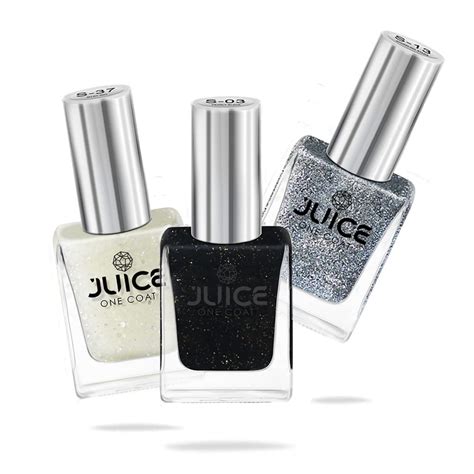 JUICE Quick-Dry, 100% Veg & Cruelty Free Shimmery Finish Nail Paint ...