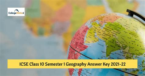 ICSE Class 10 Semester 1 Geography (HCG Paper 2) Answer Key 2021-22 ...