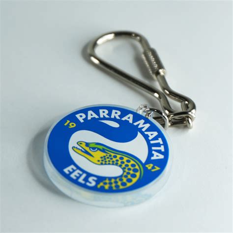 Parramatta Eels Rugby League NRL Team Logo Key Ring.
