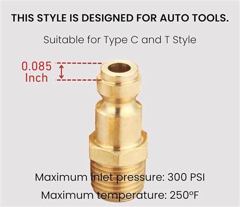 TTANYAHARDWARE Coupler and Plug Kit (7 Piece), Automotive Type C, India ...
