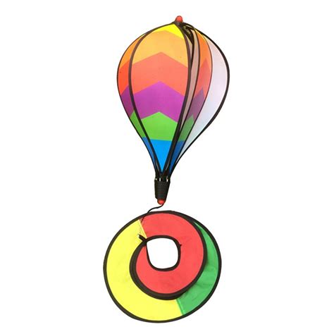 Rare 1 Piece Hot Air Balloon Balloons 6-Panel Windsocks Windmill Garden ...