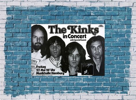 The Kinks - Sleepwalker, Hamburg 1977 - Konzertplakat, 888,00