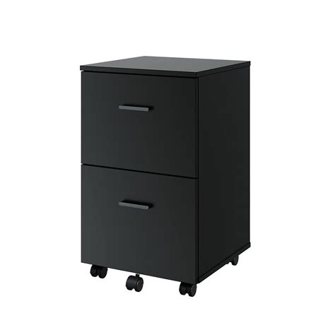 2 Drawer Mobile File Cabinet Rolling Office Filing Cabinets Wheels ...