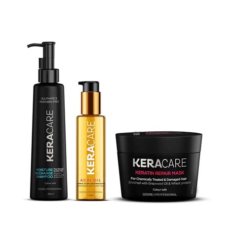 Buy Godrejj Professional Keracare Hair Essentials Shampoo(250ml) + Mask ...