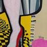 Eavesdrop but don’t peek - abstract surreal painting Painting by Yelena ...