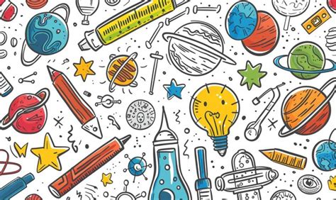 Cute Science Pattern 的图像结果