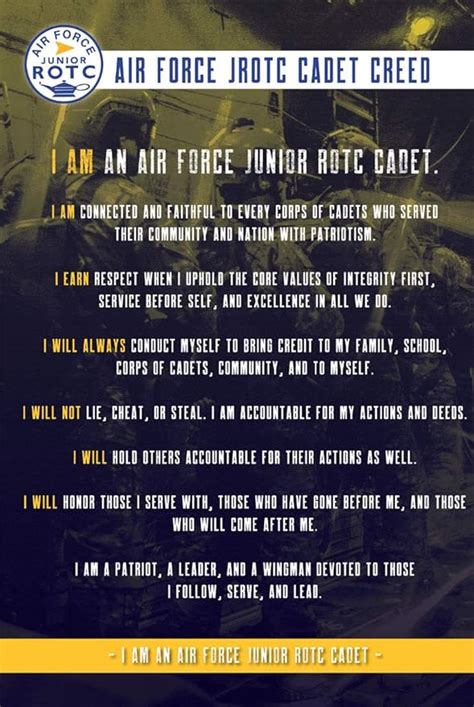Amazon.com: The Supply Room Air Force JROTC Cadet Creed Unframed Gloss ...
