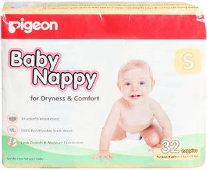 Pigeon Baby Nappy - S - Buy 32 Pigeon Absorbent Polymer, ADL ...